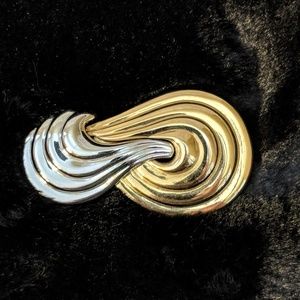 Vintage Monet Brooch Pin Abstract Geometric